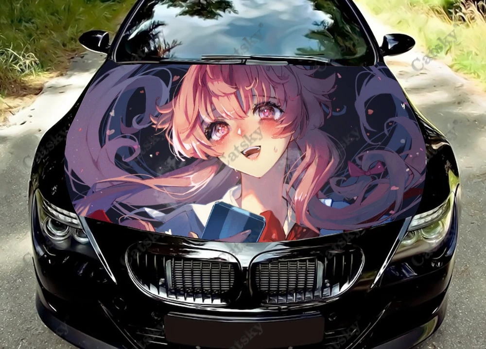 future diary Car stickers hood engine universal size packaging modified racing car stickers car decoration 
future diary Car stickers hood engine universal size packaging modified racing car stickers car decoration