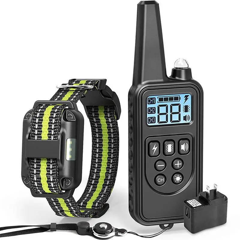 Dog Shock Collar Rechargeable Electric Dog Training Collar with Remote 3 Training Modes LED Light for Small Medium Large Dogs
Dog Shock Collar Rechargeable Electric Dog Training Collar with Remote 3 Training Modes LED Light for Small Medium Large Dogs