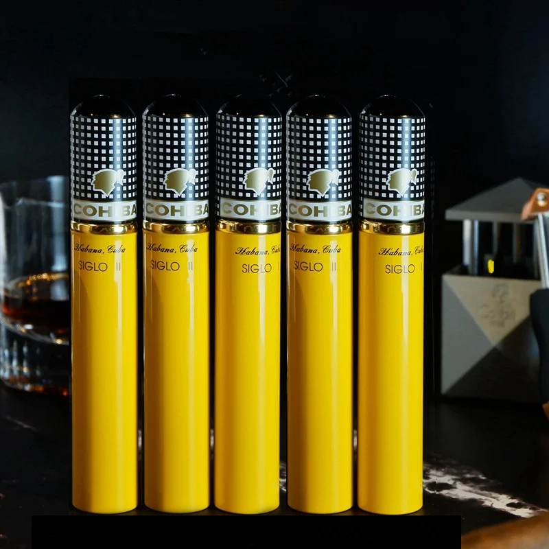 Cohiba Portable Aluminum Cigar Tube Case Holder with Cedar Wood Lined Packing Travel Humidor Cabinet for Cigar Shipping Free
Cohiba Portable Aluminum Cigar Tube Case Holder with Cedar Wood Lined Packing Travel Humidor Cabinet for Cigar Shipping Free