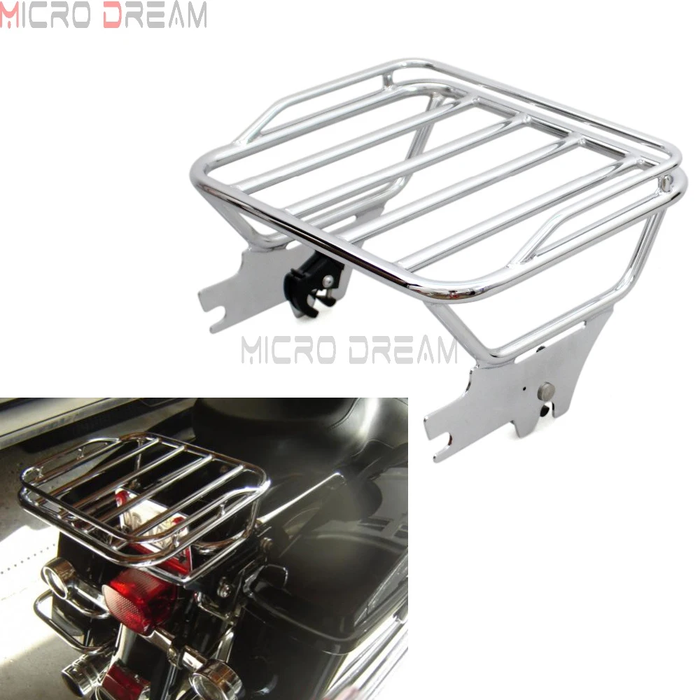 53743-97 Motorcycles Sissy Bar Rack Detachable Two-Up Luggage Rack Holder Bracket For Harley Touring Road King FLHT FLHX 97-08
53743-97 Motorcycles Sissy Bar Rack Detachable Two-Up Luggage Rack Holder Bracket For Harley Touring Road King FLHT FLHX 97-08