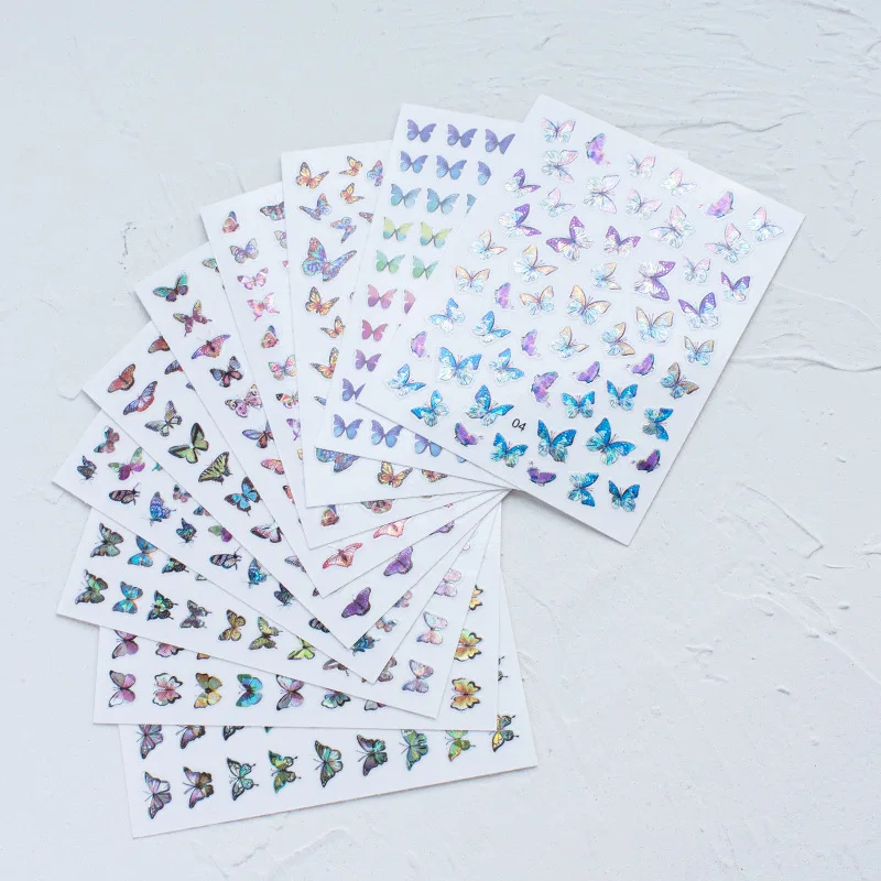 3D Nail Art Laser Color Butterfly Sticker Designs Manicure Nail Art Decorations Nail Art Decorations Nail Decals Manicure Tool
3D Nail Art Laser Color Butterfly Sticker Designs Manicure Nail Art Decorations Nail Art Decorations Nail Decals Manicure Tool
