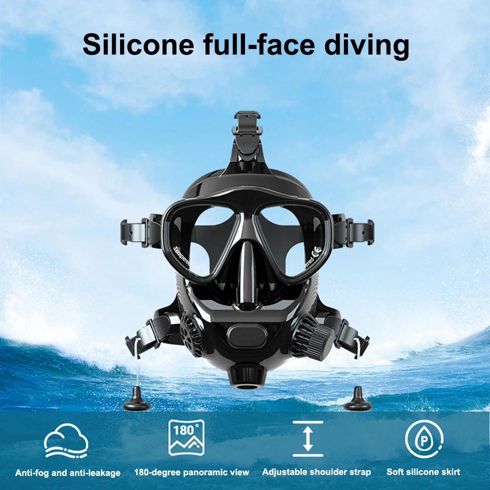 Smaco Scuba Diving Mask Full Face Snorkel Masks Underwater Breathing Snorkeling Set Swimming Mask Scuba Diving Equipment/Tank
Smaco Scuba Diving Mask Full Face Snorkel Masks Underwater Breathing Snorkeling Set Swimming Mask Scuba Diving Equipment/Tank