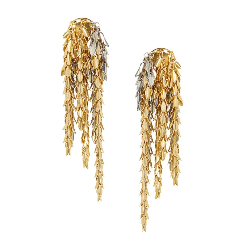 Timeless Wonder Brass Geo Fringe Leaf Tassel Stud Earrings for Women Designer Jewelry Ins Party Runway Gothic Top Quality 6293
Timeless Wonder Brass Geo Fringe Leaf Tassel Stud Earrings for Women Designer Jewelry Ins Party Runway Gothic Top Quality 6293