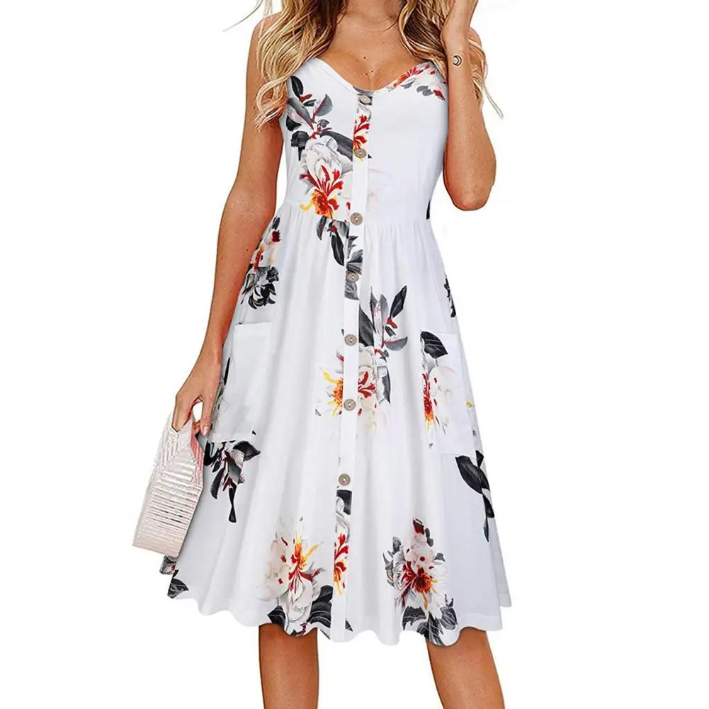 Summer Dress Women 2022 Colorful Backless Tight Waist Deep V Neck Flower Print Sleeveless Casual Dress Female Clothes
Summer Dress Women 2022 Colorful Backless Tight Waist Deep V Neck Flower Print Sleeveless Casual Dress Female Clothes