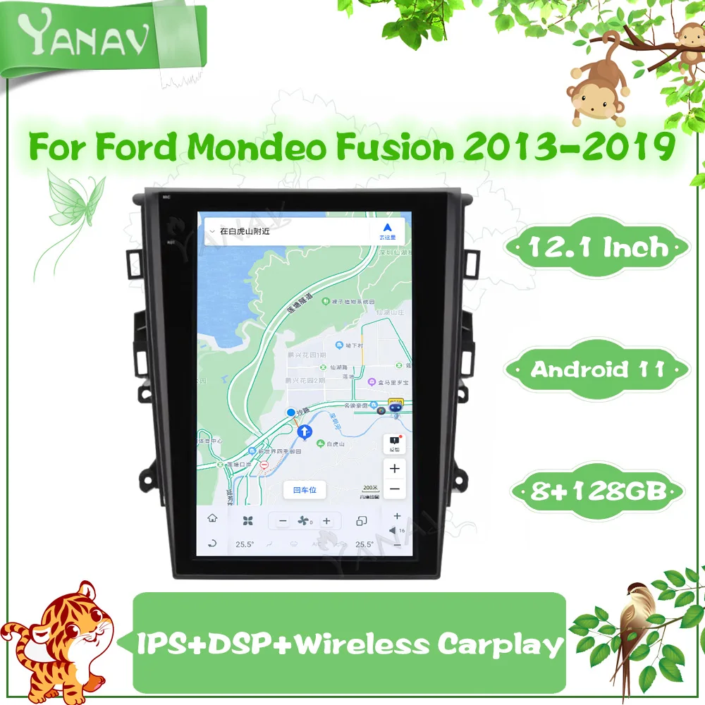 Car Multimedia Player For Ford Mondeo Fusion 2013-2019 GPS Navigation 8G 128GB Auto Radio Head Unit 4G Carplay Stereo 2 Din
Car Multimedia Player For Ford Mondeo Fusion 2013-2019 GPS Navigation 8G 128GB Auto Radio Head Unit 4G Carplay Stereo 2 Din
