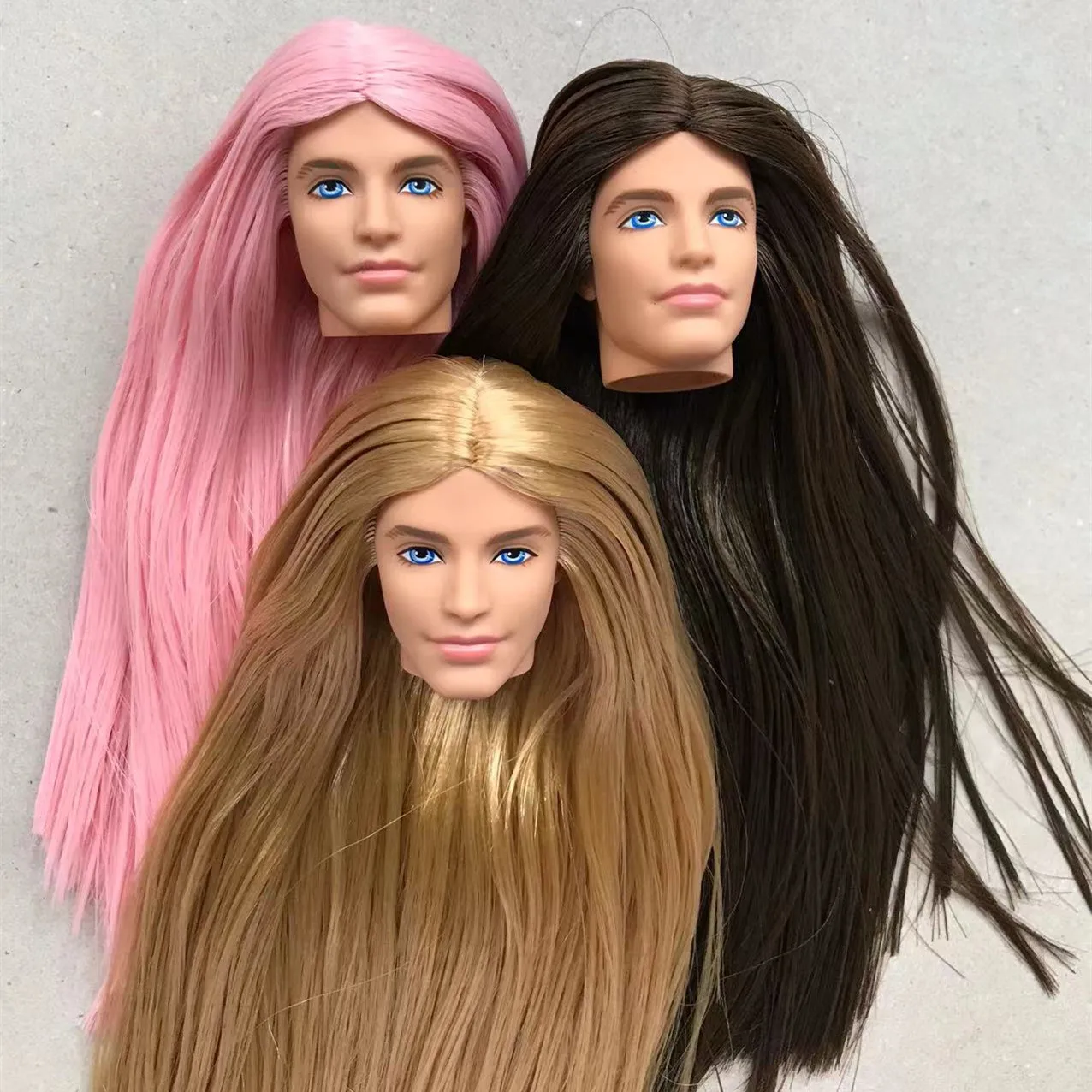 Ken Long Hair 1/6 Doll Head Brown Gold Pink Long Soft Hair Doll Heads Collection Doll Gifts Toy Brown White Skin Doll Parts
Ken Long Hair 1/6 Doll Head Brown Gold Pink Long Soft Hair Doll Heads Collection Doll Gifts Toy Brown White Skin Doll Parts