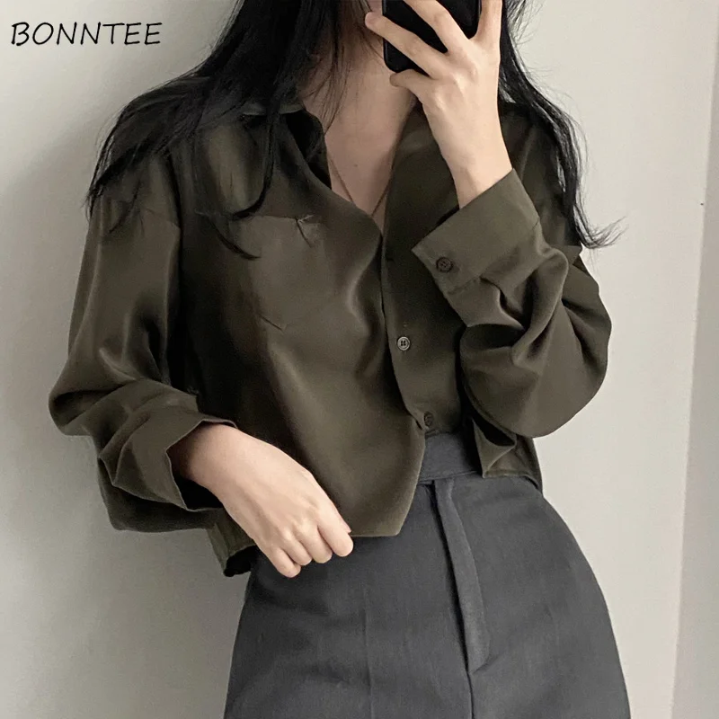 Shirts Women Elegant Korean Style Solid Popular Trendy All-match College Simple Breathable Casual New Arrival Ins Ladies Design
Shirts Women Elegant Korean Style Solid Popular Trendy All-match College Simple Breathable Casual New Arrival Ins Ladies Design
