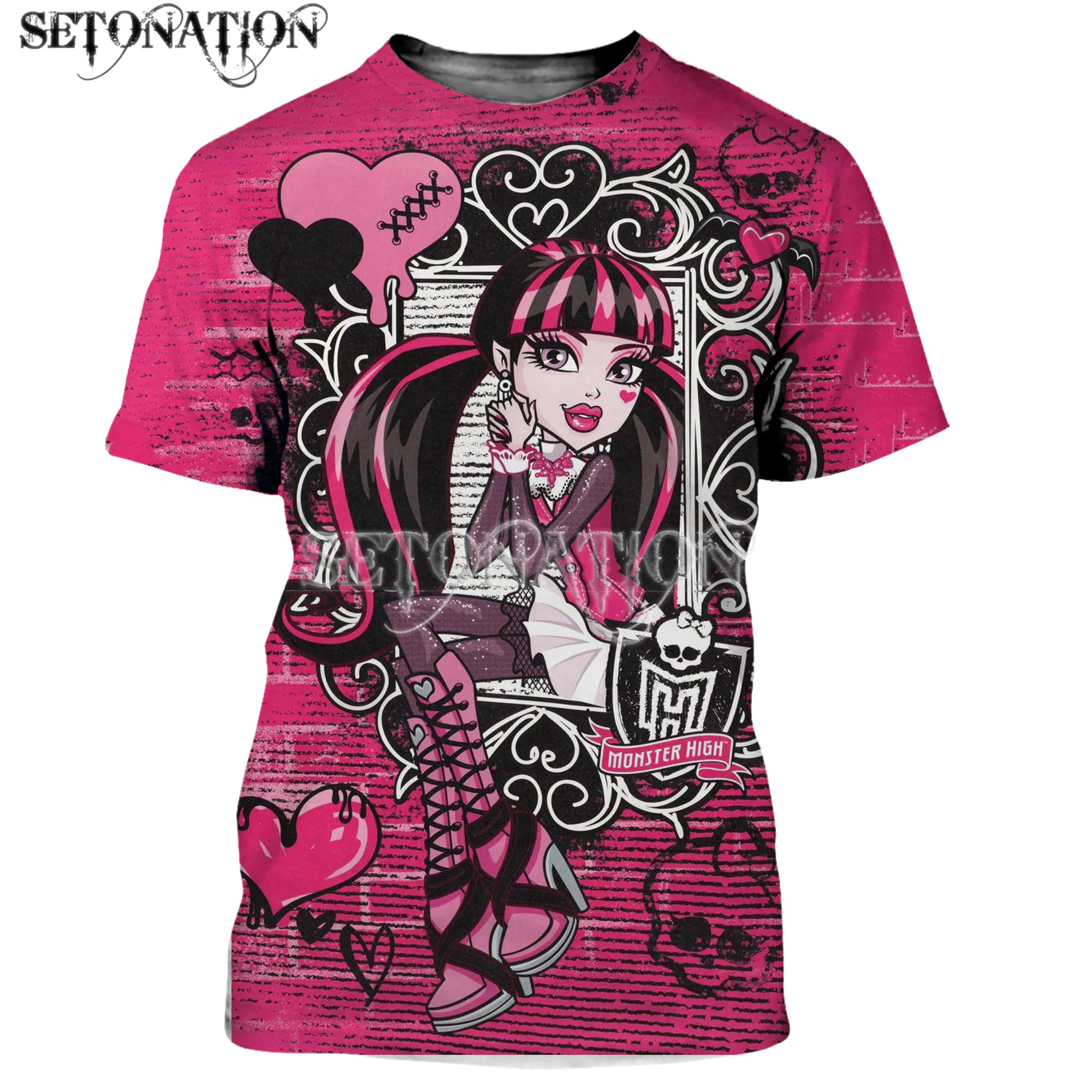 Новинка, модные крутые футболки Monster High Draculaura для мужчин и женщин с 3D принтом, Повседневная стильная футболка, уличные топы, Прямая поставка
Новинка, модные крутые футболки Monster High Draculaura для мужчин и женщин с 3D принтом, Повседневная стильная футболка, уличные топы, Прямая поставка