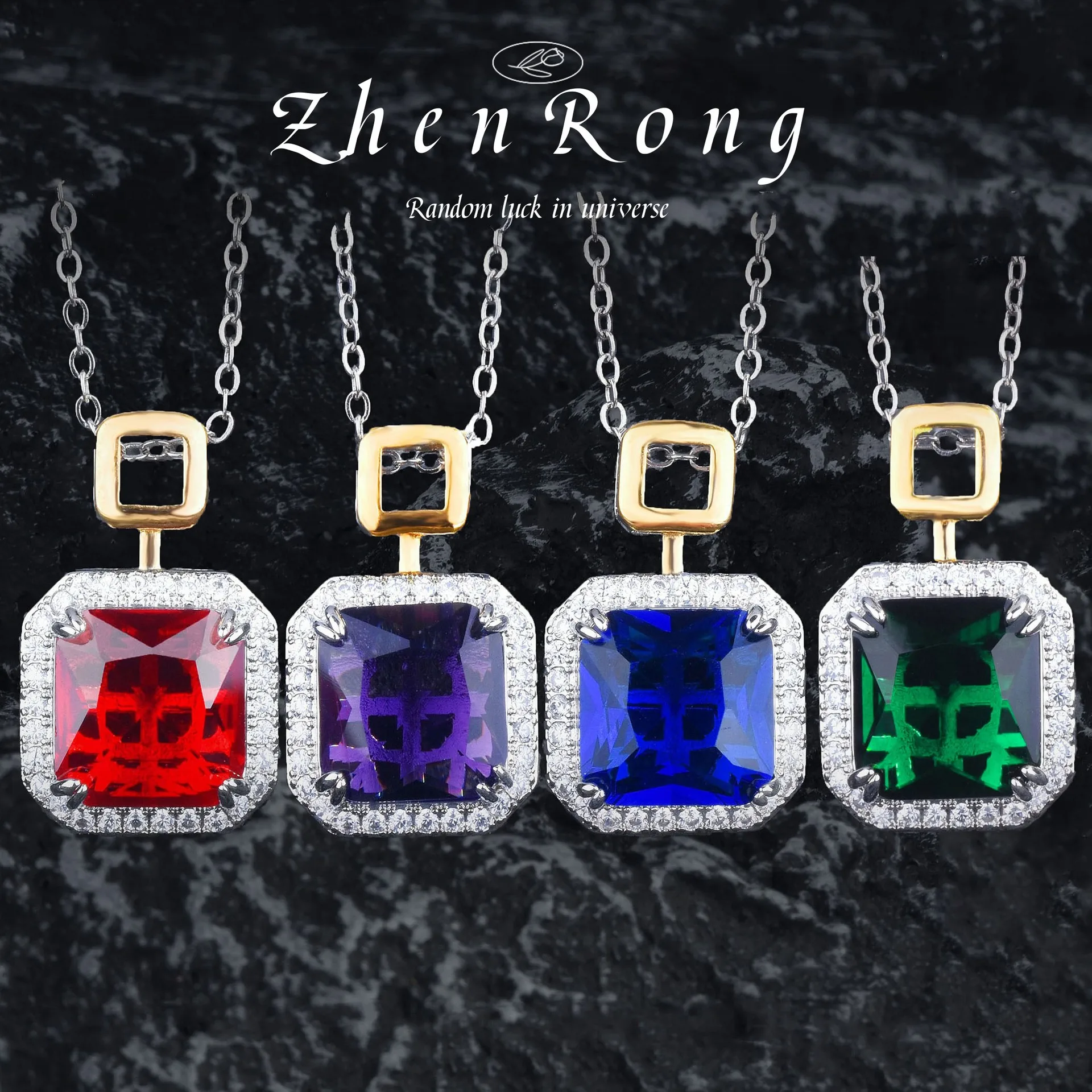 Exquisite Chic Square Green/Red/Blue/Purple Cubic Zirconia Necklaces For Women Bride Engagement Wedding Luxury Fashion Jewelry
Exquisite Chic Square Green/Red/Blue/Purple Cubic Zirconia Necklaces For Women Bride Engagement Wedding Luxury Fashion Jewelry