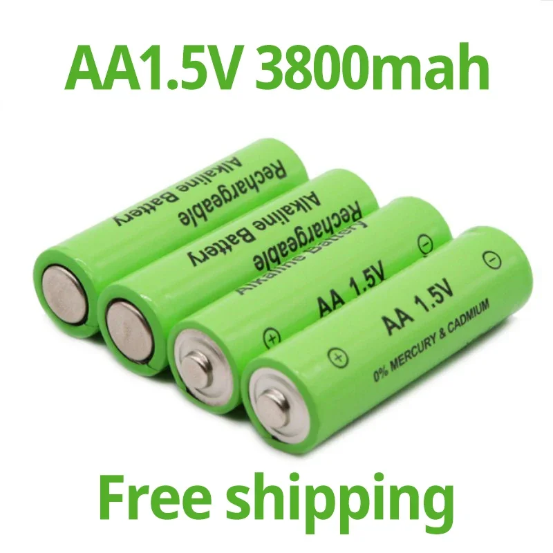 Free Shipping 100% New Brand AA Rechargeable Battery 3800mah 1.5V New Alkaline Rechargeable Batery for Led Light Toy Mp3
Free Shipping 100% New Brand AA Rechargeable Battery 3800mah 1.5V New Alkaline Rechargeable Batery for Led Light Toy Mp3