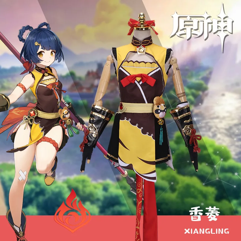 Anime Genshin Impact Cosplay Xiangling Cosplay Costume Wigs Anime Women Dress Halloween Party Outfit Uniform Custom Made
Anime Genshin Impact Cosplay Xiangling Cosplay Costume Wigs Anime Women Dress Halloween Party Outfit Uniform Custom Made