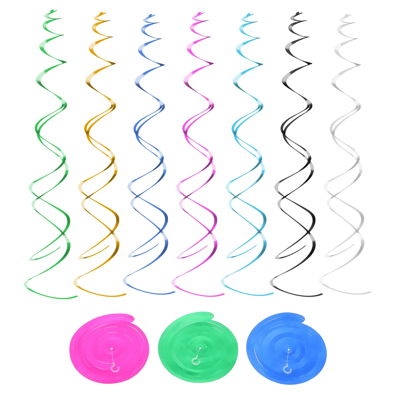 10Pcs Wrapping Ribbons Colorful Spiral Ribbon Party Pendants Curling Ribbon for Gift Pack Party Photography
10Pcs Wrapping Ribbons Colorful Spiral Ribbon Party Pendants Curling Ribbon for Gift Pack Party Photography