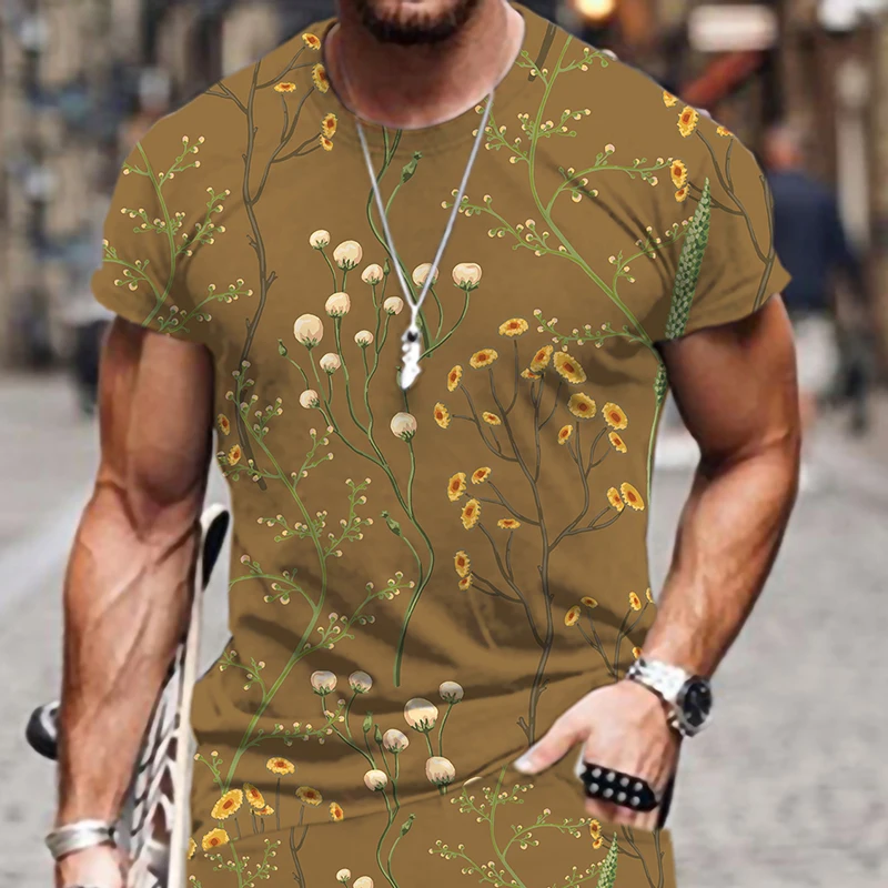 Cool Retro Plant Pattern Loose Hip Hop Male Fashion Hot Luxury Short Sleeve 3D Print Tee T Shirt for Men Style Oversized 2022
Cool Retro Plant Pattern Loose Hip Hop Male Fashion Hot Luxury Short Sleeve 3D Print Tee T Shirt for Men Style Oversized 2022
