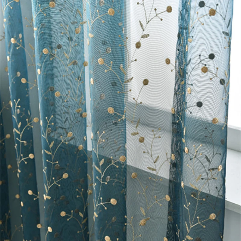 Luxury Cheery Embroidered Tulle Curtain for Living Room Wedding Lilacs Blue Romantic Translucent Drapes WP120B
Luxury Cheery Embroidered Tulle Curtain for Living Room Wedding Lilacs Blue Romantic Translucent Drapes WP120B