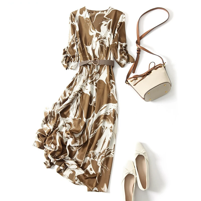 Летнее платье, женская одежда, элегантные платья с высокой талией и принтом для женщин, модное офисное женское сказочное платье, женское пла... 
Летнее платье, женская одежда, элегантные платья с высокой талией и принтом для женщин, модное офисное женское сказочное платье, женское пла...