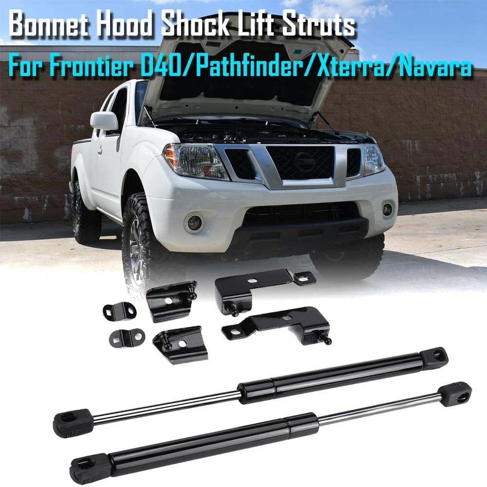 Front Hood Bonnet Gas Strut Lift Support for Nissan Frontier Navara D40 Frontier Xterra Pathfinder 2004-2018
Front Hood Bonnet Gas Strut Lift Support for Nissan Frontier Navara D40 Frontier Xterra Pathfinder 2004-2018