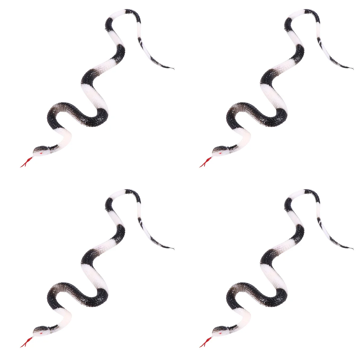 4pcs Realistic Rubber Snakes Toys Scary Fake Snake Rubber Snake Tricky Toy
4pcs Realistic Rubber Snakes Toys Scary Fake Snake Rubber Snake Tricky Toy