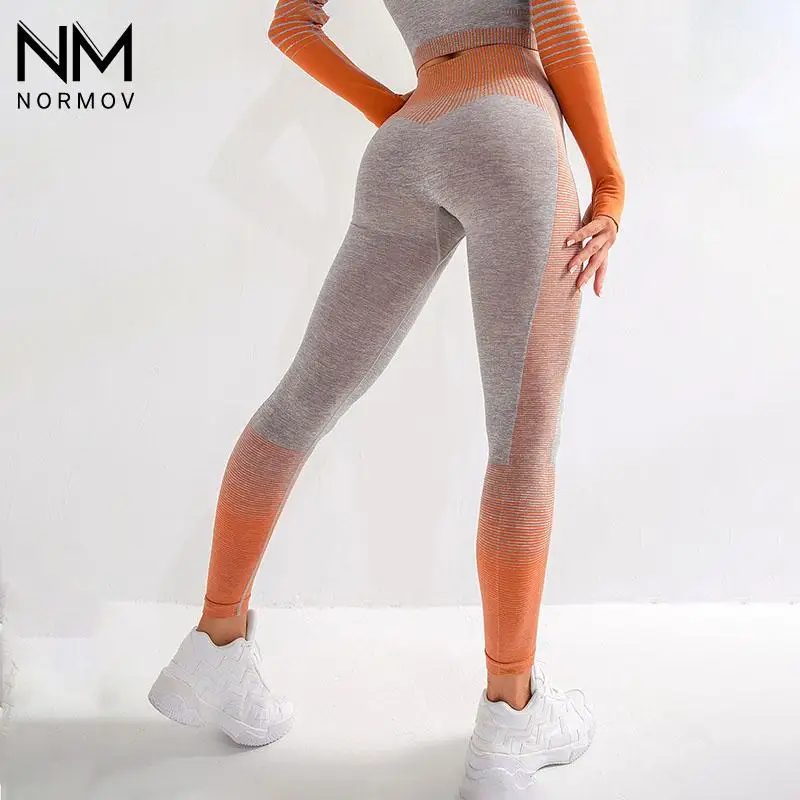 NORMOV Knitting Leggings Fitness Women High Waist Push Up Patchwork Ankle Pants Leggings Gradient Nylon Seamless Sports Leggins
NORMOV Knitting Leggings Fitness Women High Waist Push Up Patchwork Ankle Pants Leggings Gradient Nylon Seamless Sports Leggins