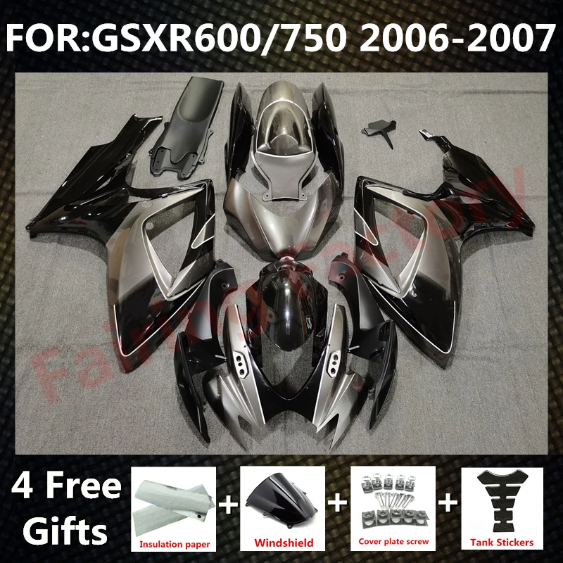 NEW ABS Motorcycle Whole Fairing kit fit for GSXR600 750 06 07 GSXR 600 GSX-R750 K6 2006 2007 full Fairings kits set grey black
NEW ABS Motorcycle Whole Fairing kit fit for GSXR600 750 06 07 GSXR 600 GSX-R750 K6 2006 2007 full Fairings kits set grey black