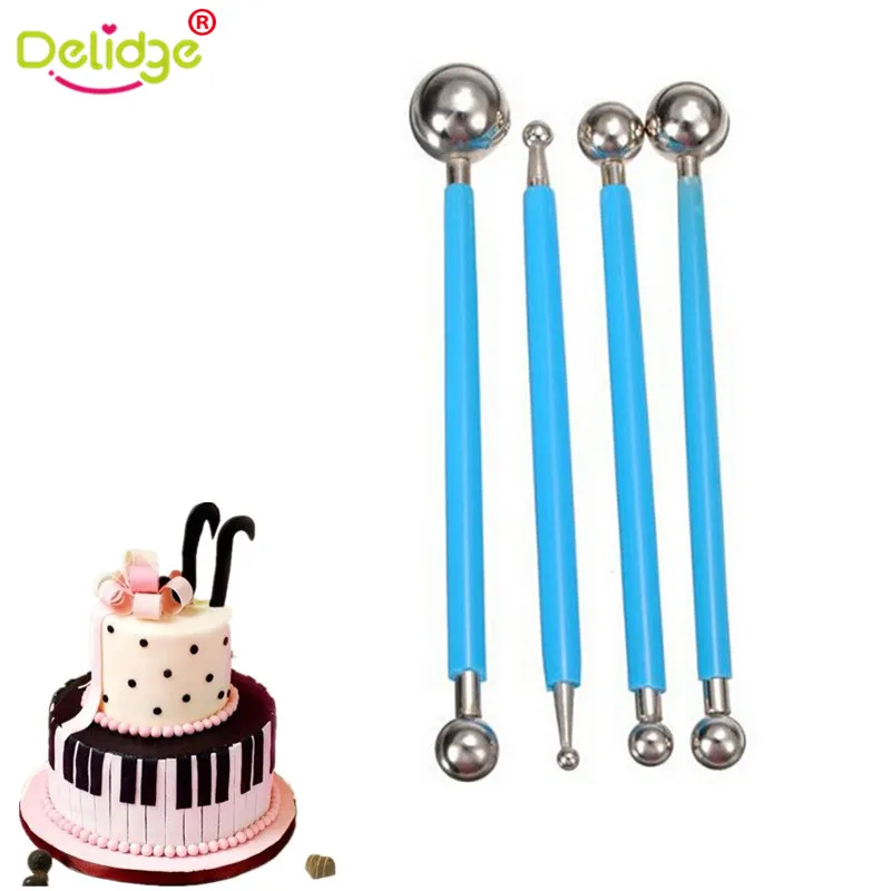 4PCS Stainless Steel Modelling Ball Baking Tool Set Pen Cookie DIY Fondant Cake Decorating Cutters Flower Sugarcraft Metal Ball
4PCS Stainless Steel Modelling Ball Baking Tool Set Pen Cookie DIY Fondant Cake Decorating Cutters Flower Sugarcraft Metal Ball