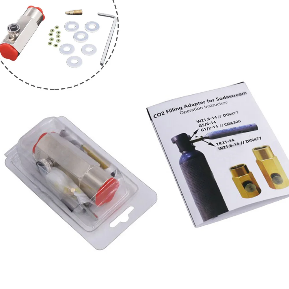 Refill Connection CO2 Cylinder Adapter Home Improvement Professional Replacement Parts Stable Design Stainless Steel
Refill Connection CO2 Cylinder Adapter Home Improvement Professional Replacement Parts Stable Design Stainless Steel