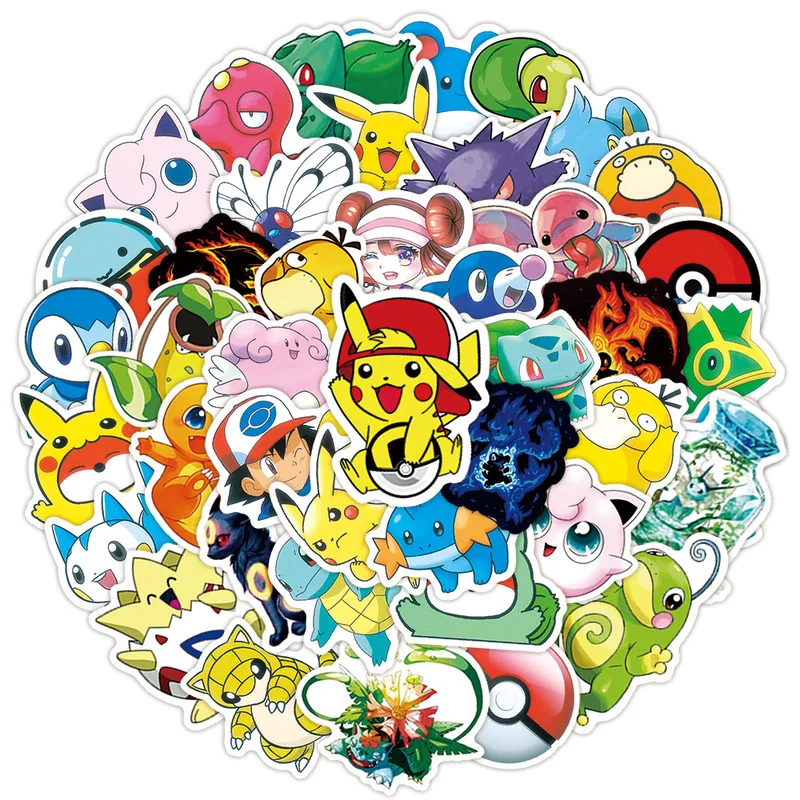 100pcs Anime Pikachu Q Version Stickers Cute Pokemon Stickers Decal DIY Skateboard Laptop Luggage Guitar Waterproof Stickers
100pcs Anime Pikachu Q Version Stickers Cute Pokemon Stickers Decal DIY Skateboard Laptop Luggage Guitar Waterproof Stickers