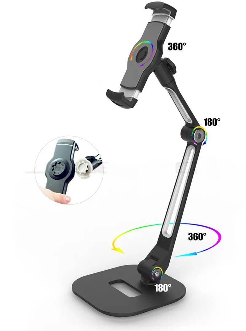 Multifunction 360 Rotation 4-11 inch Tablet PC Stand/ Mobile Phone Holder Metal Base Universal Foldable Lazy Tablet Support
Multifunction 360 Rotation 4-11 inch Tablet PC Stand/ Mobile Phone Holder Metal Base Universal Foldable Lazy Tablet Support