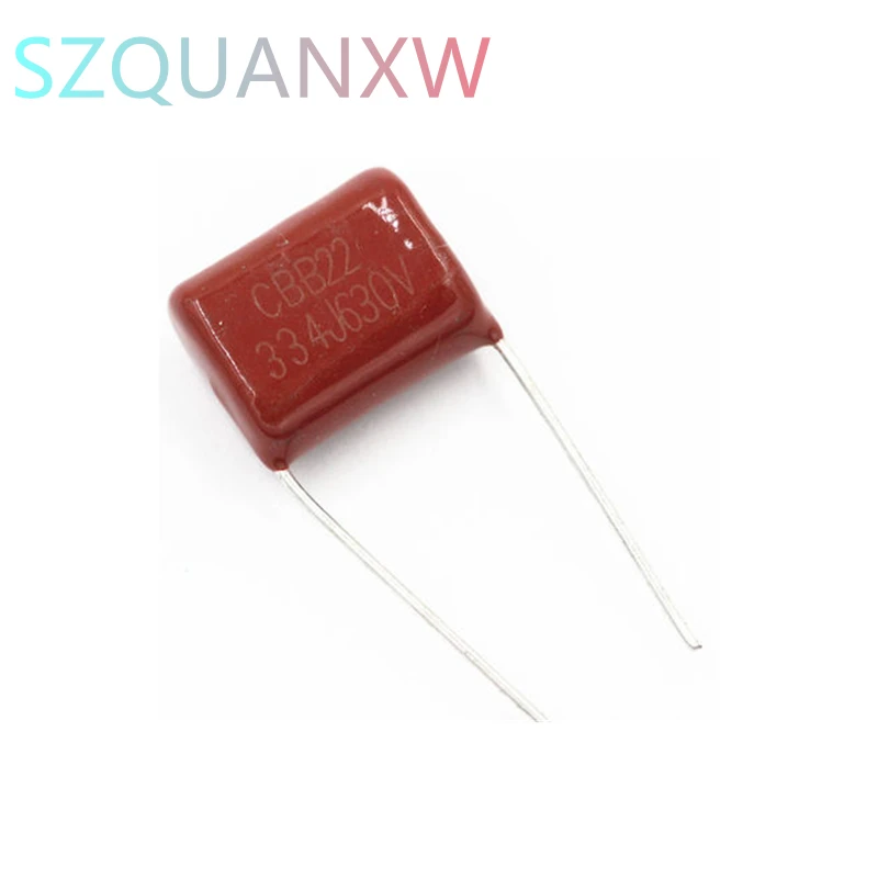 10PCS 630V334J 0.33UF Pitch 15MM 630V 334 330NF CBB Polypropylene film capacitor
