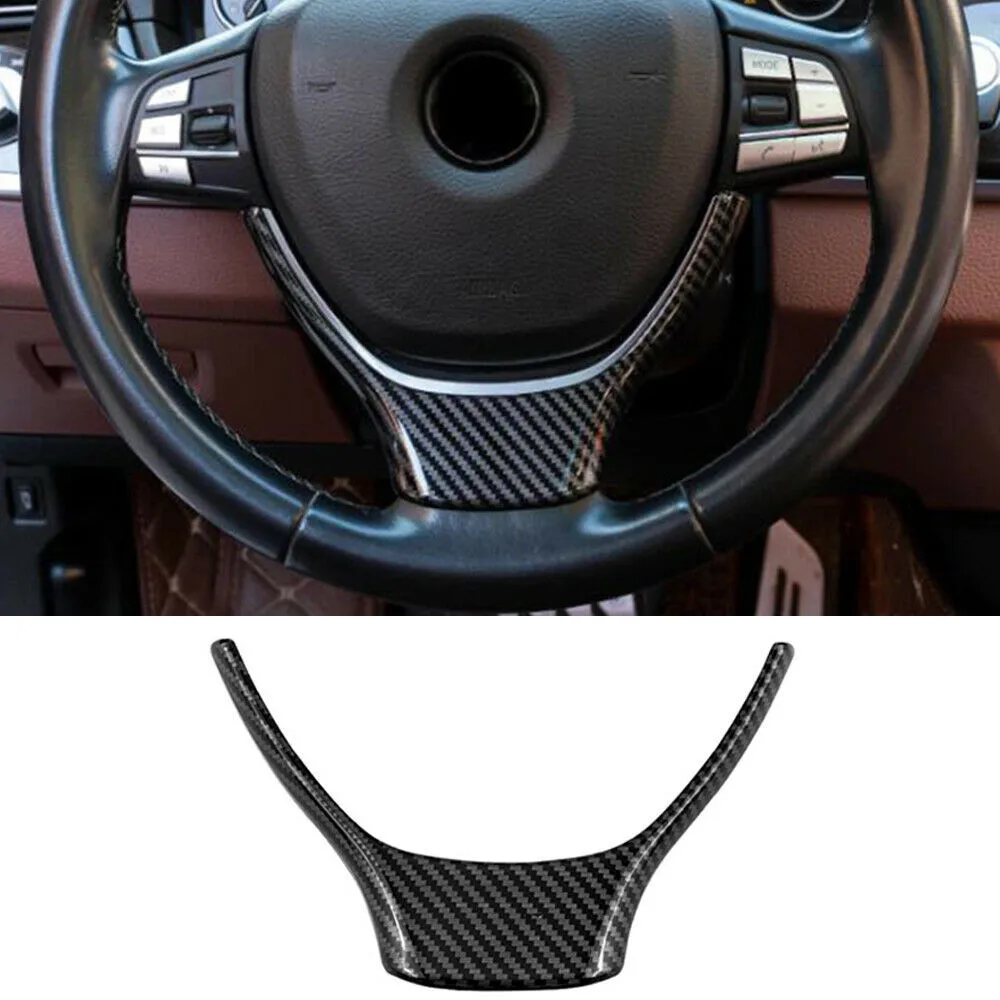 Black Steering Wheel Decorative Cover Color For BMW 5 6 7 Series F10 Lower Real Carbon Fiber Car UV Processing High Quality
Black Steering Wheel Decorative Cover Color For BMW 5 6 7 Series F10 Lower Real Carbon Fiber Car UV Processing High Quality