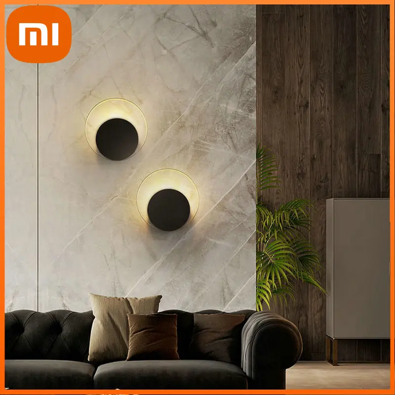 XIAOMI Nordic Minimalist LED Wall Lamp Modern Gold Black Round for Bedroom Living Dining Room Loft Corridor Bedside Indoor Decor
XIAOMI Nordic Minimalist LED Wall Lamp Modern Gold Black Round for Bedroom Living Dining Room Loft Corridor Bedside Indoor Decor