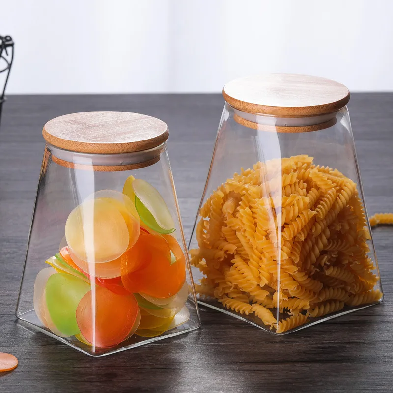 Tarros De Cristal Con Tapa Coffee Bean Tea Sugar Candy Fruit Jar Glass Container Storage Kitchen Container Wood Lid Cover Bottle
Tarros De Cristal Con Tapa Coffee Bean Tea Sugar Candy Fruit Jar Glass Container Storage Kitchen Container Wood Lid Cover Bottle
