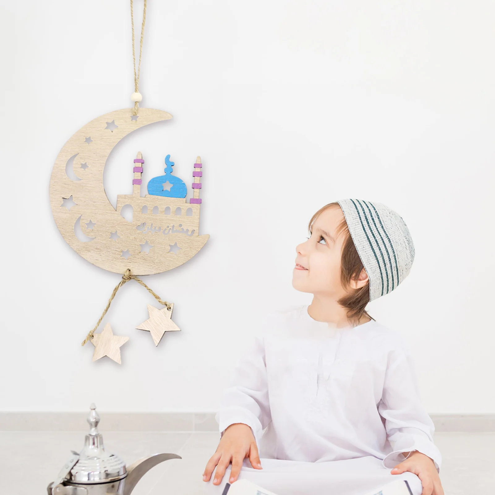 Ramadan Wooden Ornaments Wooden Decorative Muslim Islamic Festival Ornaments Moon Shape Hangings For Home Decor
Ramadan Wooden Ornaments Wooden Decorative Muslim Islamic Festival Ornaments Moon Shape Hangings For Home Decor