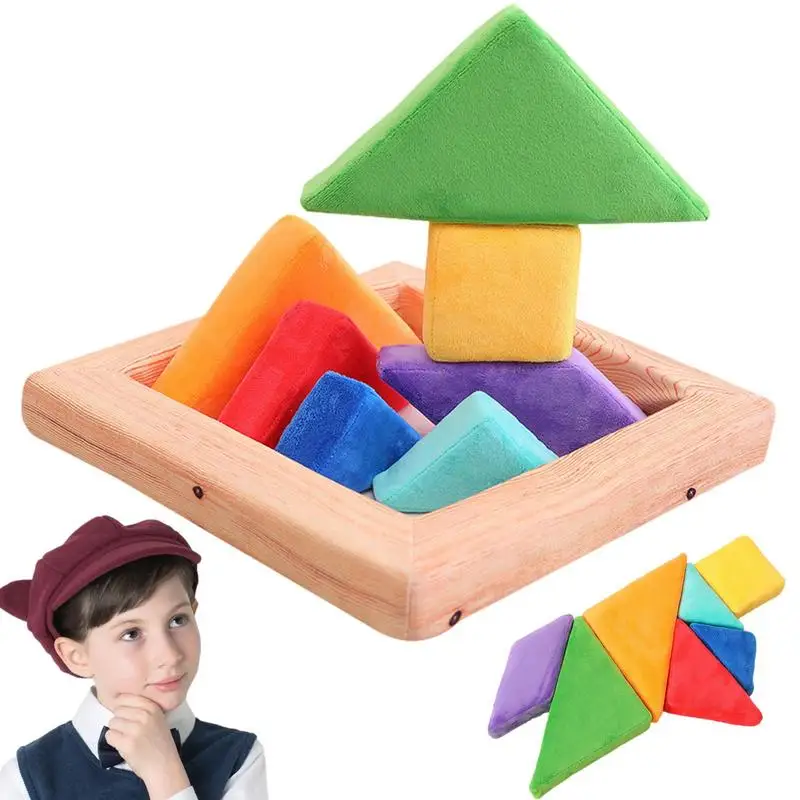 Soft Tangram Puzzle Educational Tangram Cushion Toy Fun Montessori Educational Toy Gift For Kids 3 Years And Up
Soft Tangram Puzzle Educational Tangram Cushion Toy Fun Montessori Educational Toy Gift For Kids 3 Years And Up
