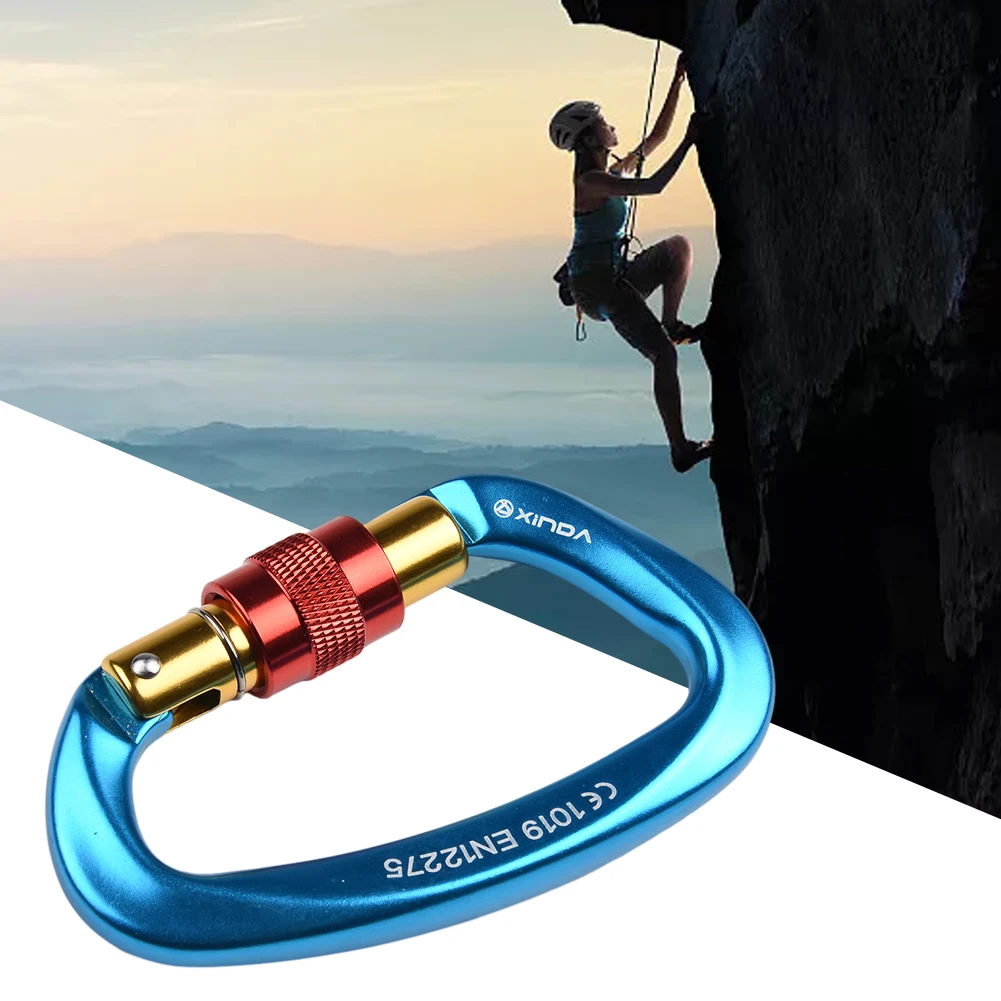 25KN Climbing Carabiner Clip Hook Hot Sale Outdoor Camping Multi Tool Mountaineering Buckle Heavy Duty Aluminum D-Ring Lock Rock
25KN Climbing Carabiner Clip Hook Hot Sale Outdoor Camping Multi Tool Mountaineering Buckle Heavy Duty Aluminum D-Ring Lock Rock
