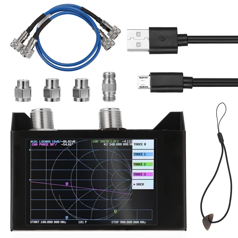 3G Nanovna V2 Antenna Analyzer 4.0 Inch Touching Screen SAA-2N Shortwave HF VHF UHF Vector Network Analyzer
3G Nanovna V2 Antenna Analyzer 4.0 Inch Touching Screen SAA-2N Shortwave HF VHF UHF Vector Network Analyzer