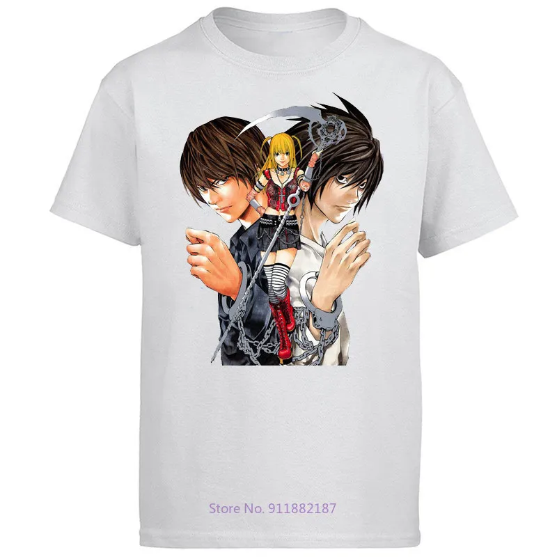 Japan Anime Yagami Misa And Lawliet Manga Death Note graphic t shirts oversize O-neck T-shirt Summer Men's clothing
Japan Anime Yagami Misa And Lawliet Manga Death Note graphic t shirts oversize O-neck T-shirt Summer Men's clothing