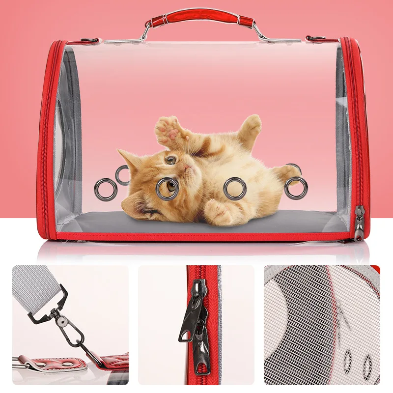 New Pet Transparent Bag Animals Shoulder Basket Backpack Transparent Space Bag Cat Dog Transportation Travel Accessories
New Pet Transparent Bag Animals Shoulder Basket Backpack Transparent Space Bag Cat Dog Transportation Travel Accessories