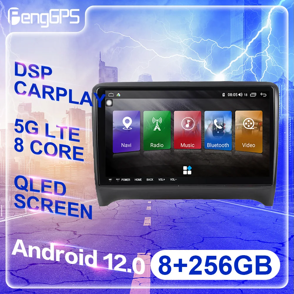 Android 12.0 Auto Stereo For Audi TT 2006 - 2014 Car Radio Multimedia Player GPS Navigation Touch Screen Head Unit DSP Carplay
Android 12.0 Auto Stereo For Audi TT 2006 - 2014 Car Radio Multimedia Player GPS Navigation Touch Screen Head Unit DSP Carplay