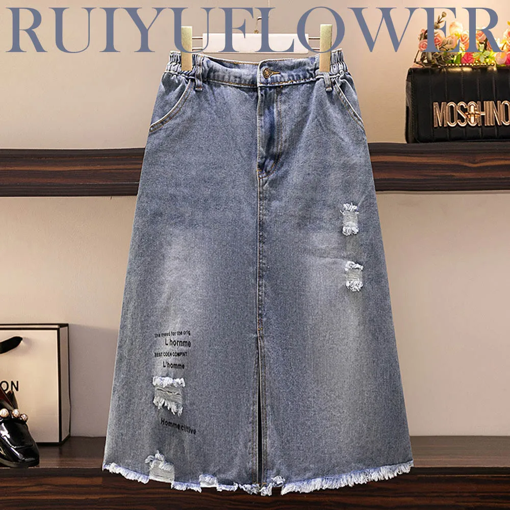 Spring Summer Autumn Lady Plus Size Casual Mid Denim Skirt High Waist Package Hip Oversize Large Big Women Clothes Free Shipping
Spring Summer Autumn Lady Plus Size Casual Mid Denim Skirt High Waist Package Hip Oversize Large Big Women Clothes Free Shipping