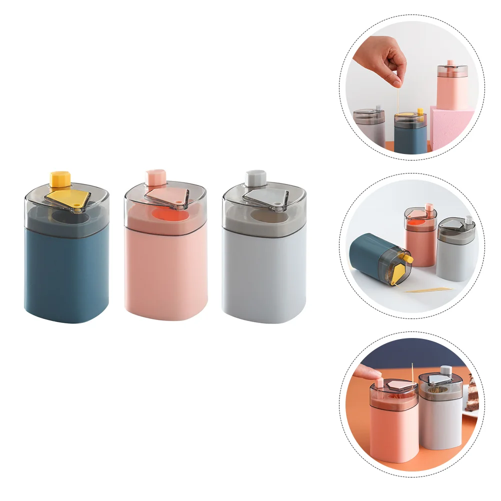 3Pcs Toothpick Holder Chic Nice Safe Fine Party Supplies Fruit Picks Dispenser Toothpick Box
3Pcs Toothpick Holder Chic Nice Safe Fine Party Supplies Fruit Picks Dispenser Toothpick Box