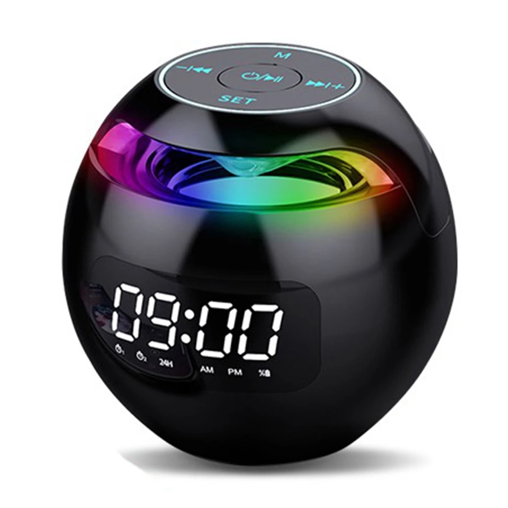 Mini Alarm Clock Bluetooth Speaker Wireless Sound Box With Induction Head LED Display Hifi TF Card Music Player
Mini Alarm Clock Bluetooth Speaker Wireless Sound Box With Induction Head LED Display Hifi TF Card Music Player