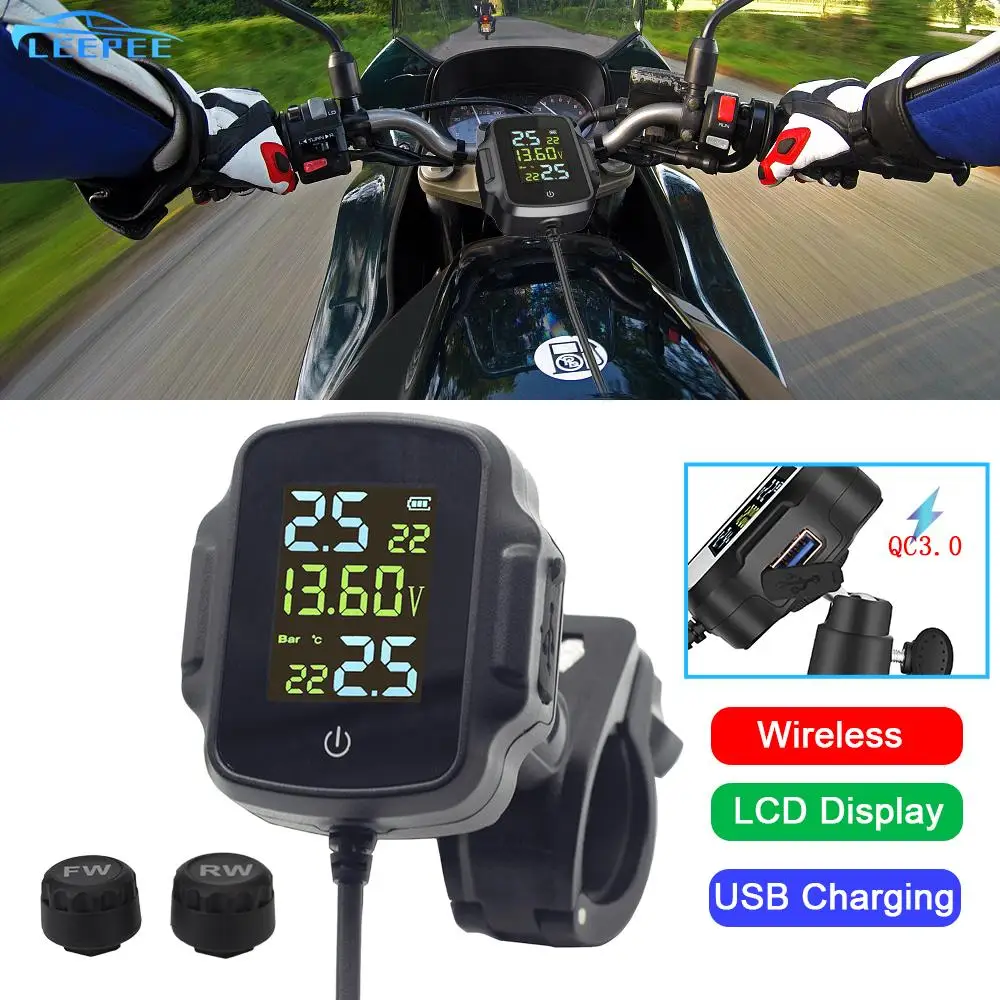 LEEPEE с 2 внешними датчиками, USB-зарядное устройство с QC 3,0 для телефона, планшета, системы сигнализации температуры в шинах, мотоцикла, TPMS
LEEPEE с 2 внешними датчиками, USB-зарядное устройство с QC 3,0 для телефона, планшета, системы сигнализации температуры в шинах, мотоцикла, TPMS