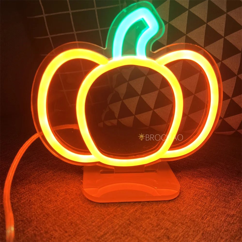 Pumpkin Design LED Neon Light Sign Girl Boy Home Bedroom Party Table Decor Desk Night Lamps Lights Kitchen Halloween Decoration
Pumpkin Design LED Neon Light Sign Girl Boy Home Bedroom Party Table Decor Desk Night Lamps Lights Kitchen Halloween Decoration