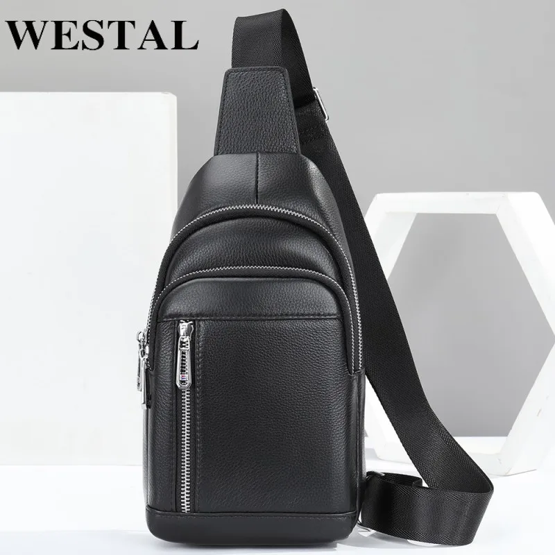 WESTAL Men's Chest Bag Genuine Leather Messenger Bag Men's Shoulder Bags Sling Bag Crossbody Bags for Men Leather Chest Pack
WESTAL Men's Chest Bag Genuine Leather Messenger Bag Men's Shoulder Bags Sling Bag Crossbody Bags for Men Leather Chest Pack