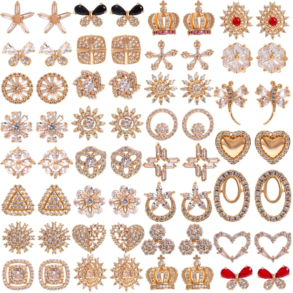 Yunkingdom 31 different styles gold jewelry wholesale crystsl zirconia stud earrings for women dazzling delicate fine earings
Yunkingdom 31 different styles gold jewelry wholesale crystsl zirconia stud earrings for women dazzling delicate fine earings