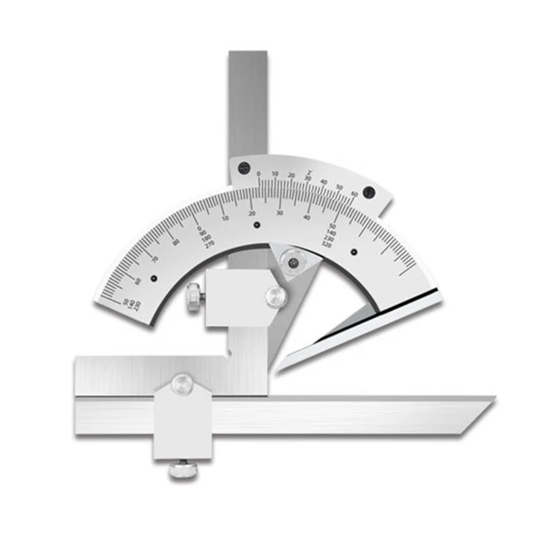 Protractor Metal Angle-Finder Goniometer Angle Ruler Stainless Steel 0-360degree
Protractor Metal Angle-Finder Goniometer Angle Ruler Stainless Steel 0-360degree