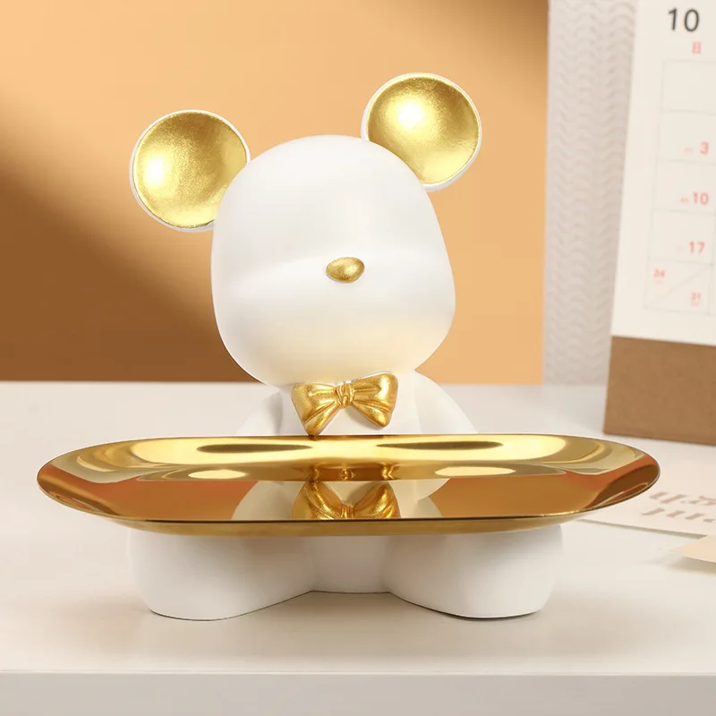 Candy Resin Storage Tray Bedroom Room Decor Home Bear Animal Container Living Decor Nordic Statues Figurines Ornament Key
Candy Resin Storage Tray Bedroom Room Decor Home Bear Animal Container Living Decor Nordic Statues Figurines Ornament Key