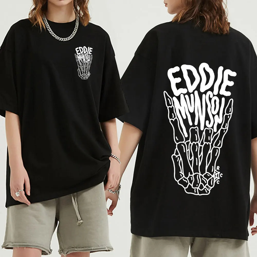 Summer Stranger Things 4 Eddie Munson Printed T-shirt Fashion Hip Hop Short Sleeve T-shirts Streetwear Oversize Men's TShirt
Summer Stranger Things 4 Eddie Munson Printed T-shirt Fashion Hip Hop Short Sleeve T-shirts Streetwear Oversize Men's TShirt