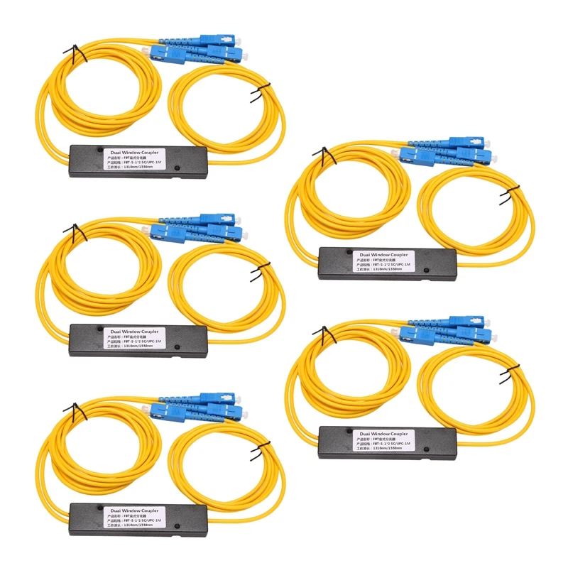 Promotion! 5X Ftth SC UPC 1X2 Plc Singlemode Fiber Optical Splitter Fbt Optical Coupler
Promotion! 5X Ftth SC UPC 1X2 Plc Singlemode Fiber Optical Splitter Fbt Optical Coupler