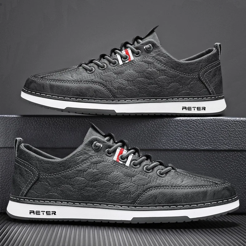 2024 New Shoes For Men Leather Casual Shoes Spring Autumn Knurling Flat Skateboard Shoes Fashion Slip-on Sneaker
2024 New Shoes For Men Leather Casual Shoes Spring Autumn Knurling Flat Skateboard Shoes Fashion Slip-on Sneaker